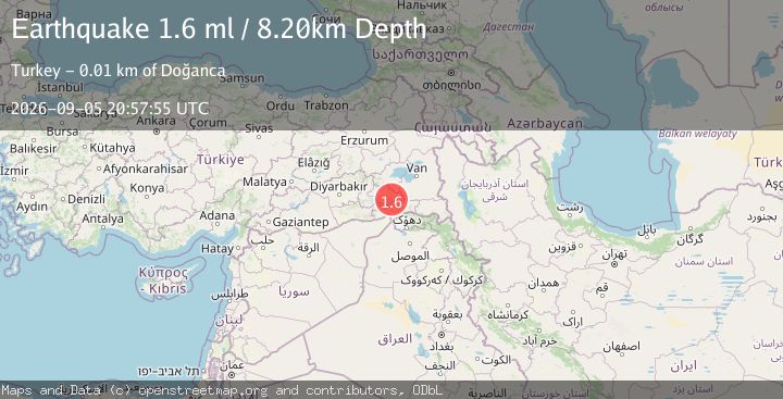 Map of TURKEY-SYRIA-IRAQ BORDER REGION