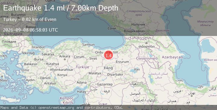 Map of EASTERN TURKEY