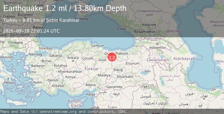 Map of EASTERN TURKEY