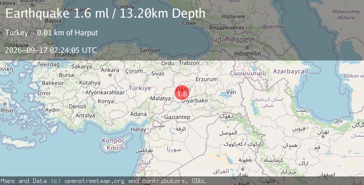 Map of EASTERN TURKEY