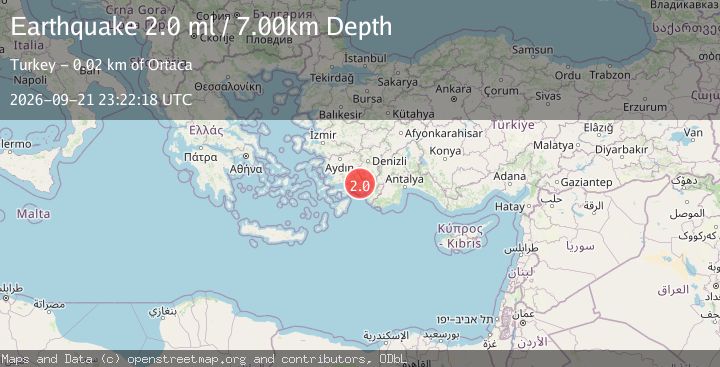 Map of DODECANESE IS.-TURKEY BORDER REG