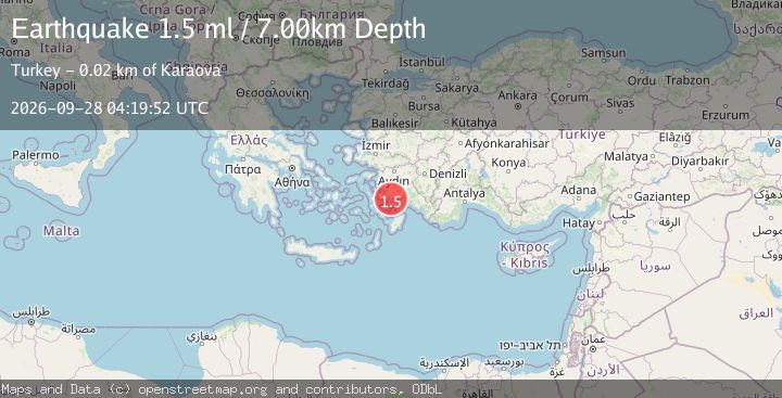 Map of DODECANESE IS.-TURKEY BORDER REG