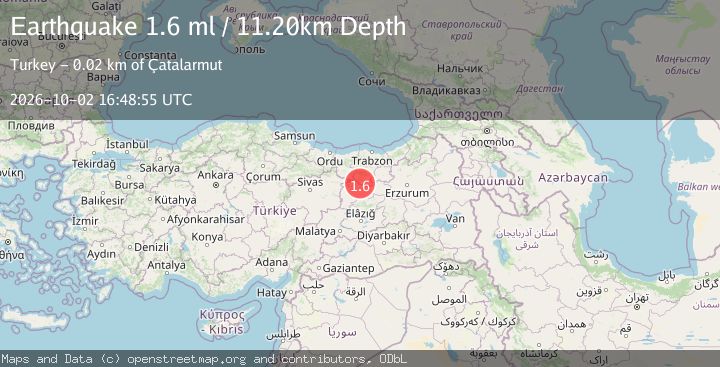 Map of EASTERN TURKEY