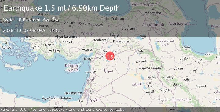 Map of TURKEY-SYRIA BORDER REGION