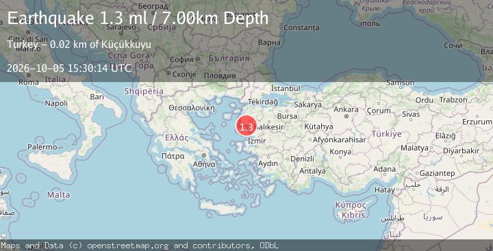 Map of NEAR THE COAST OF WESTERN TURKEY