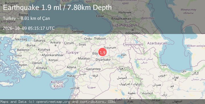Map of EASTERN TURKEY
