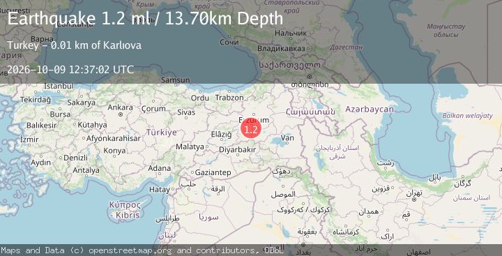 Map of EASTERN TURKEY