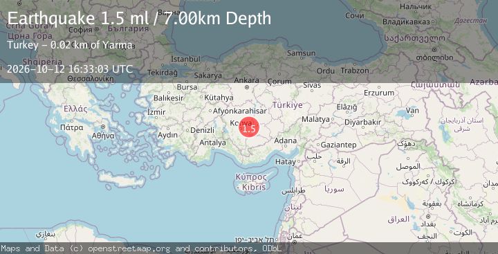 Map of CENTRAL TURKEY