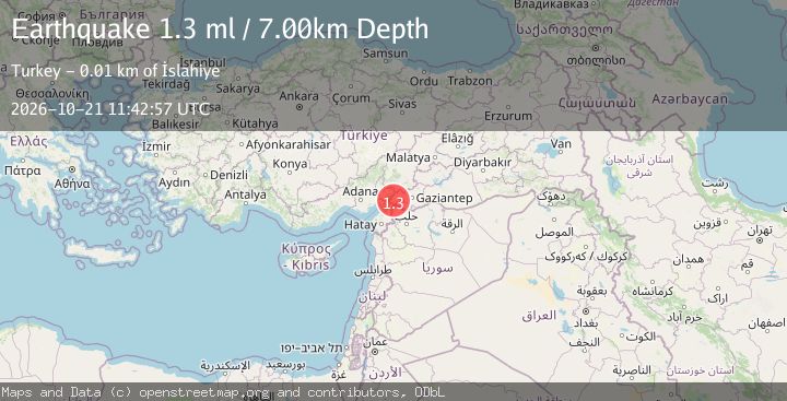 Map of TURKEY-SYRIA BORDER REGION