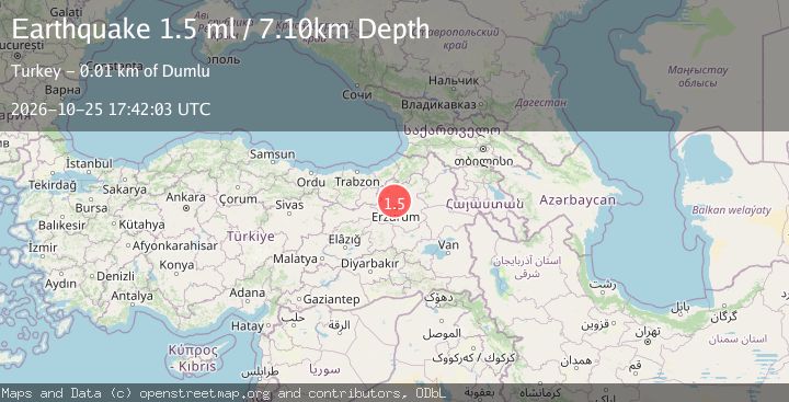 Map of EASTERN TURKEY