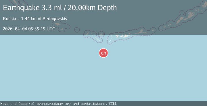 Map of RAT ISLANDS, ALEUTIAN ISLANDS