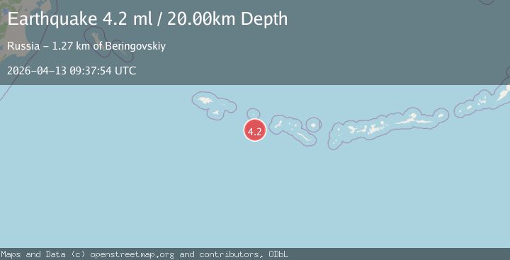 Map of RAT ISLANDS, ALEUTIAN ISLANDS