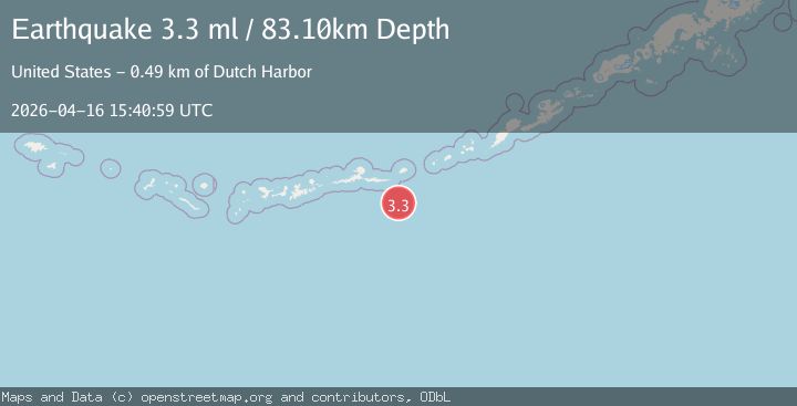 Map of ANDREANOF ISLANDS, ALEUTIAN IS.