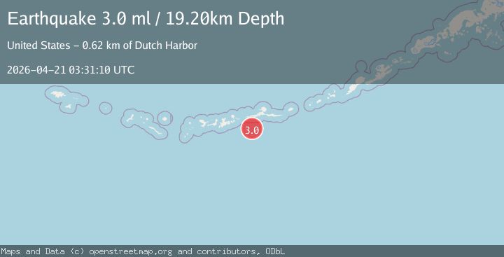 Map of ANDREANOF ISLANDS, ALEUTIAN IS.