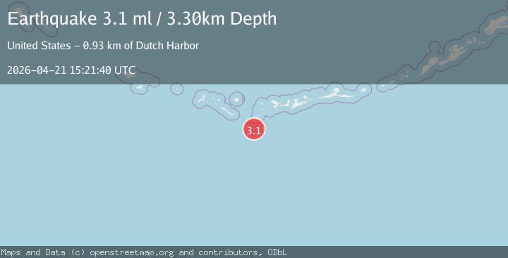 Map of ANDREANOF ISLANDS, ALEUTIAN IS.