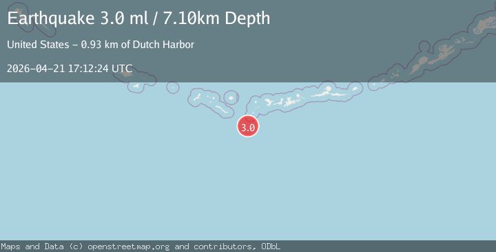 Map of ANDREANOF ISLANDS, ALEUTIAN IS.