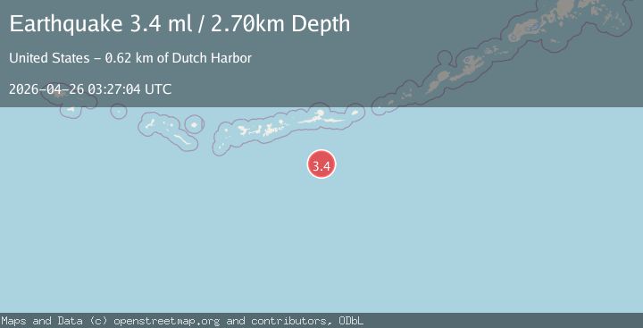 Map of ANDREANOF ISLANDS, ALEUTIAN IS.