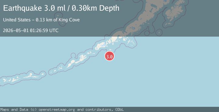 Map of SOUTH OF ALASKA