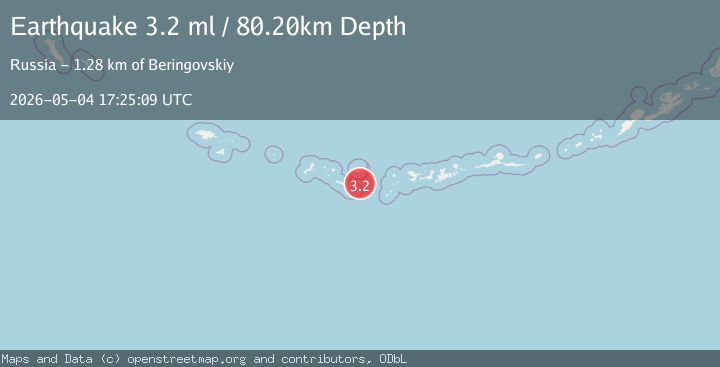 Map of RAT ISLANDS, ALEUTIAN ISLANDS