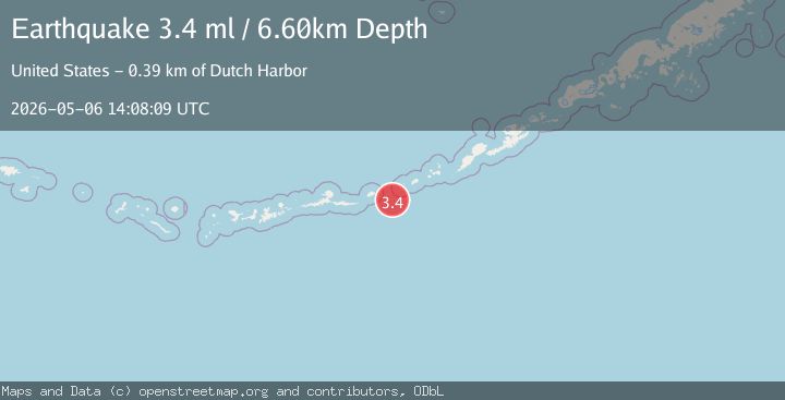 Map of FOX ISLANDS, ALEUTIAN ISLANDS