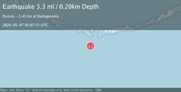 Map of RAT ISLANDS, ALEUTIAN ISLANDS