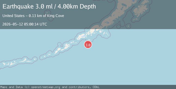 Map of SOUTH OF ALASKA