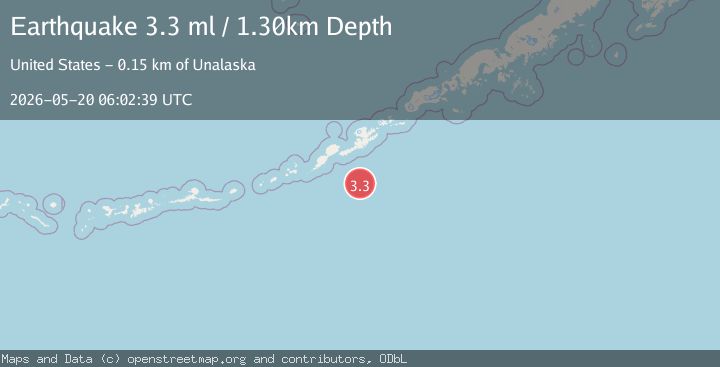 Map of FOX ISLANDS, ALEUTIAN ISLANDS