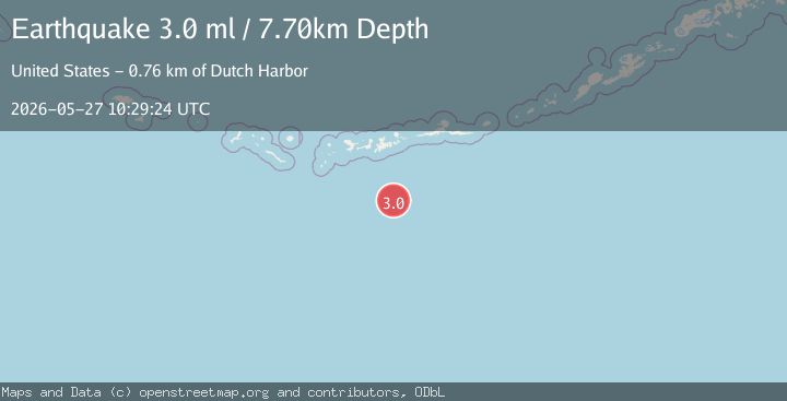 Map of ANDREANOF ISLANDS, ALEUTIAN IS.