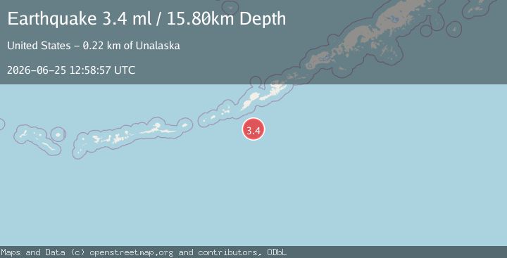 Map of FOX ISLANDS, ALEUTIAN ISLANDS