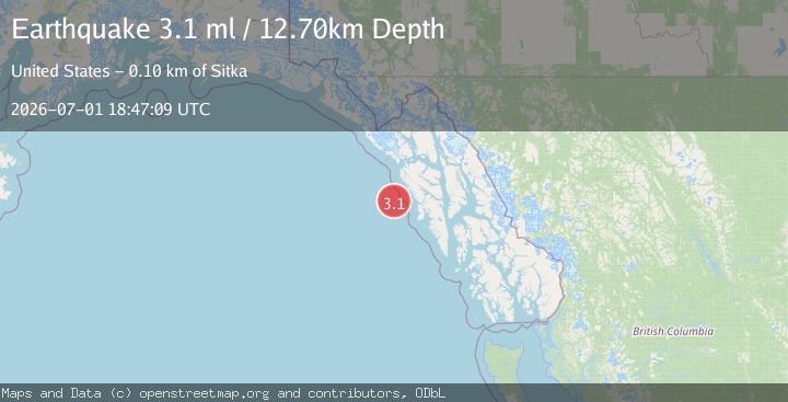 Map of SOUTHEASTERN ALASKA
