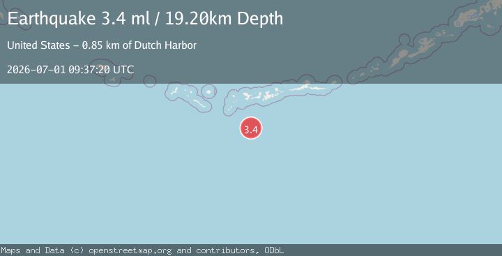 Map of ANDREANOF ISLANDS, ALEUTIAN IS.
