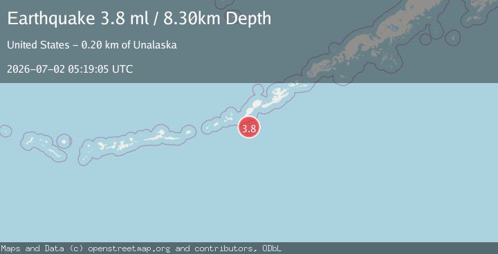 Map of FOX ISLANDS, ALEUTIAN ISLANDS