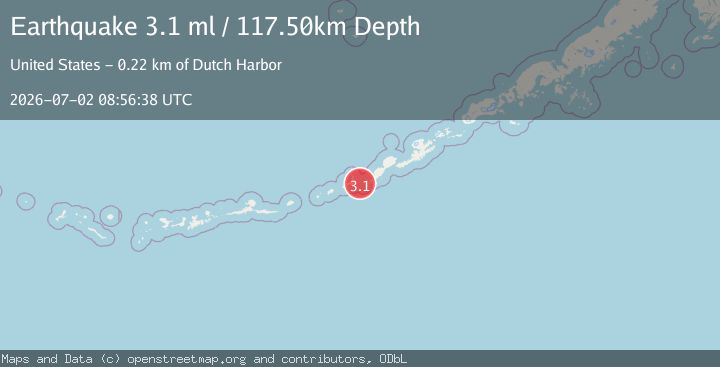 Map of FOX ISLANDS, ALEUTIAN ISLANDS