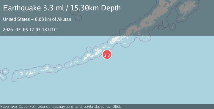 Map of FOX ISLANDS, ALEUTIAN ISLANDS