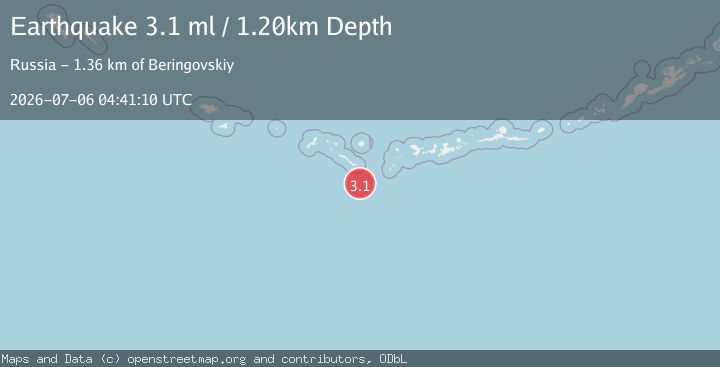 Map of RAT ISLANDS, ALEUTIAN ISLANDS