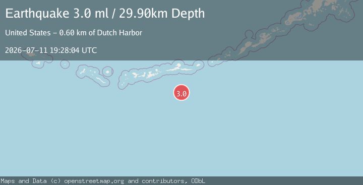 Map of ANDREANOF ISLANDS, ALEUTIAN IS.