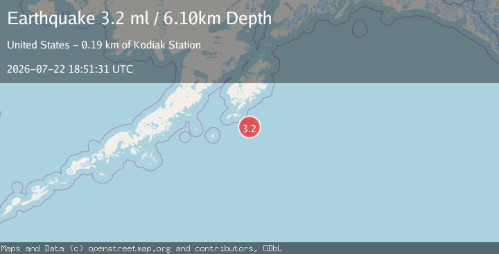 Map of KODIAK ISLAND REGION, ALASKA