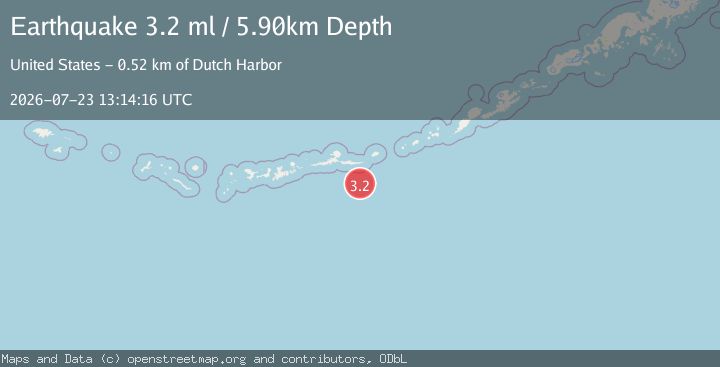 Map of ANDREANOF ISLANDS, ALEUTIAN IS.