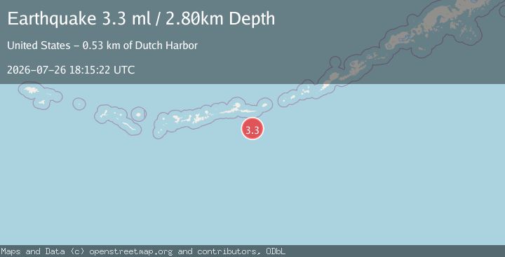 Map of ANDREANOF ISLANDS, ALEUTIAN IS.