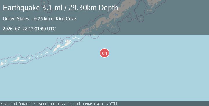 Map of SOUTH OF ALASKA
