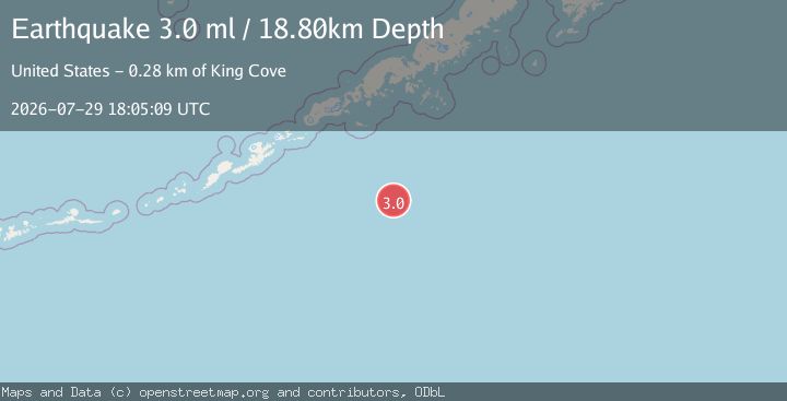 Map of SOUTH OF ALASKA