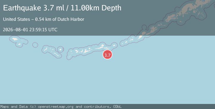 Map of ANDREANOF ISLANDS, ALEUTIAN IS.