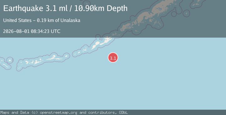 Map of SOUTH OF ALEUTIAN ISLANDS