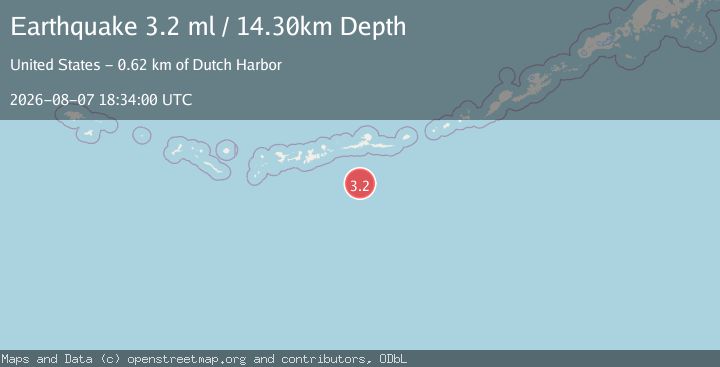 Map of ANDREANOF ISLANDS, ALEUTIAN IS.