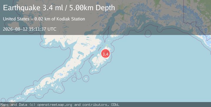 Map of KODIAK ISLAND REGION, ALASKA