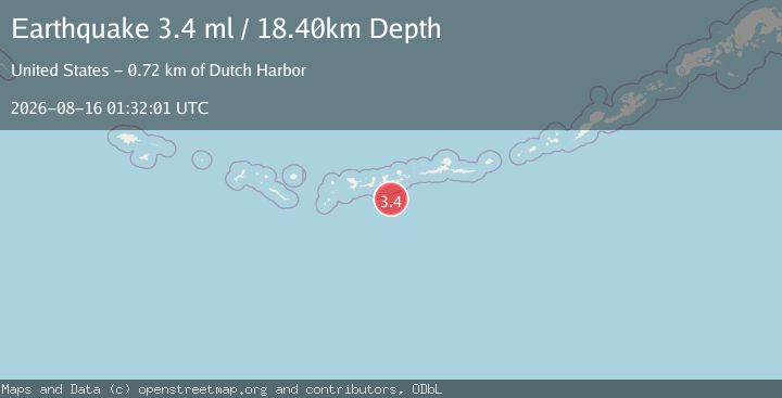 Map of ANDREANOF ISLANDS, ALEUTIAN IS.