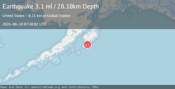 Map of KODIAK ISLAND REGION, ALASKA