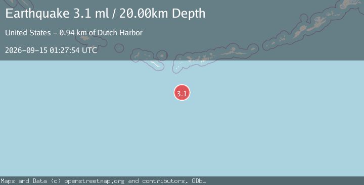 Map of SOUTH OF ALEUTIAN ISLANDS