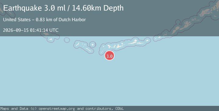 Map of ANDREANOF ISLANDS, ALEUTIAN IS.