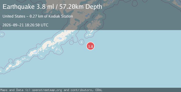 Map of SOUTH OF ALASKA